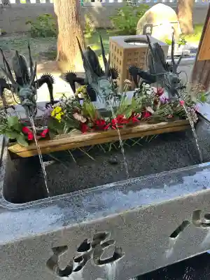 奥田神社の手水舎
