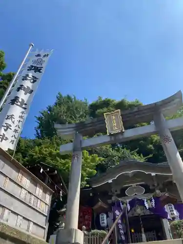 石川町諏訪神社の鳥居