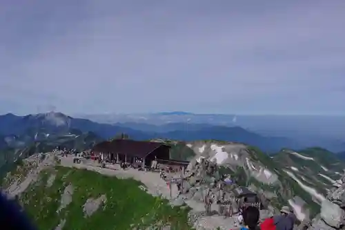 雄山神社峰本社の景色