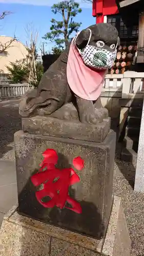 元郷氷川神社の狛犬