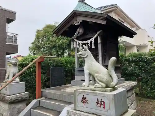 別雷神社稲荷神社の狛犬