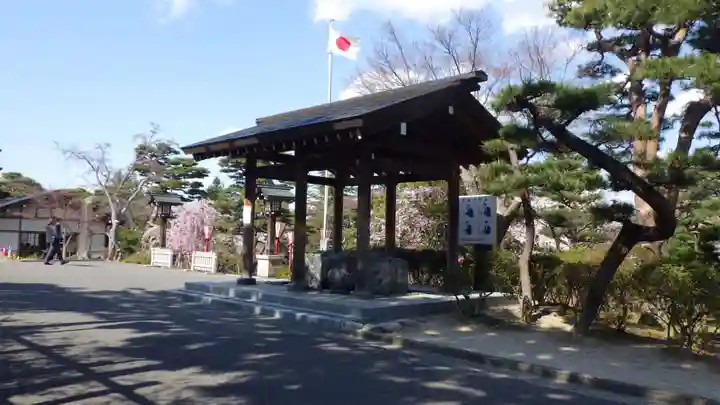 開成山大神宮の手水舎