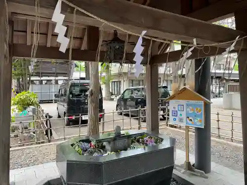 新琴似神社の手水