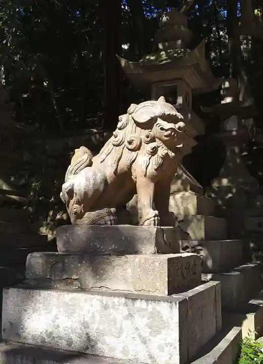 瑜伽山蓮台寺の狛犬