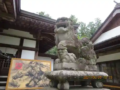 鏡石鹿嶋神社の狛犬