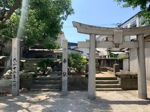 姪浜住吉神社の鳥居