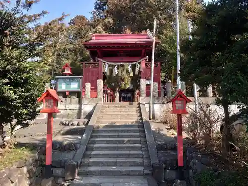 平出雷電神社の山門・神門