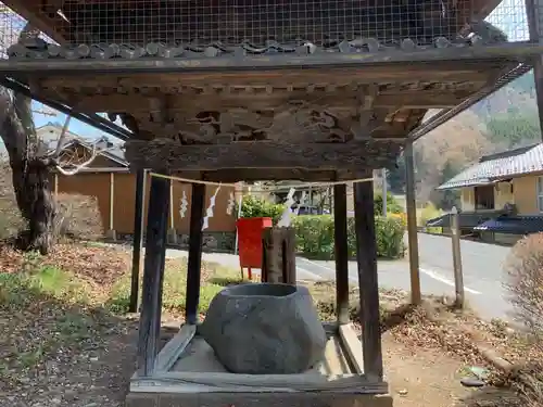 上洗馬神社の手水舎