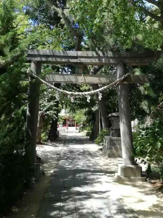 越谷香取神社の鳥居