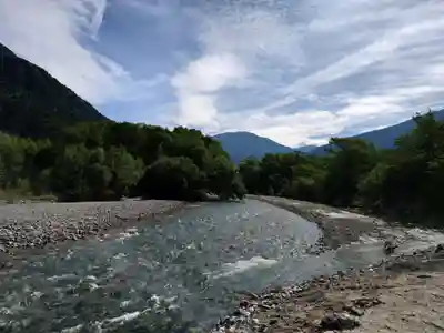穂高神社奥宮の周辺