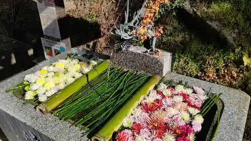 木幡山隠津島神社(二本松市)の手水