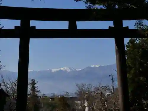 山梨縣護國神社の鳥居