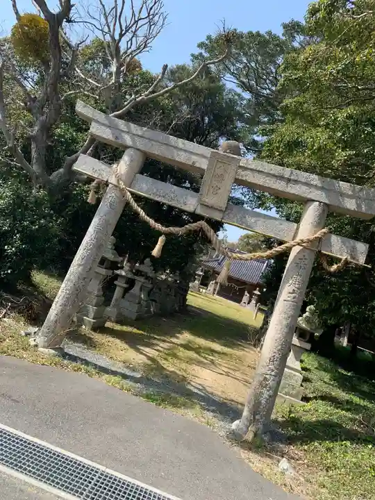 福江八幡宮の鳥居