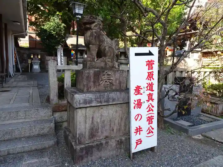 菅原院天満宮神社の狛犬