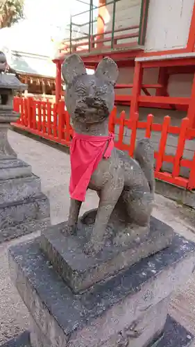 水鏡天満宮の狛犬