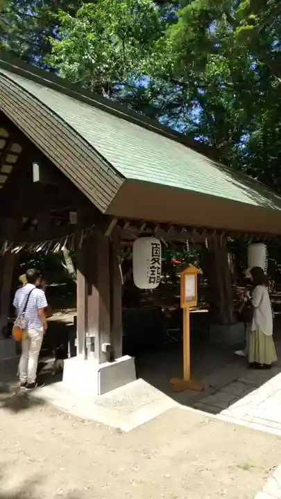 帯廣神社の手水舎