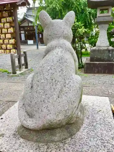 阿豆佐味天神社 立川水天宮の狛犬