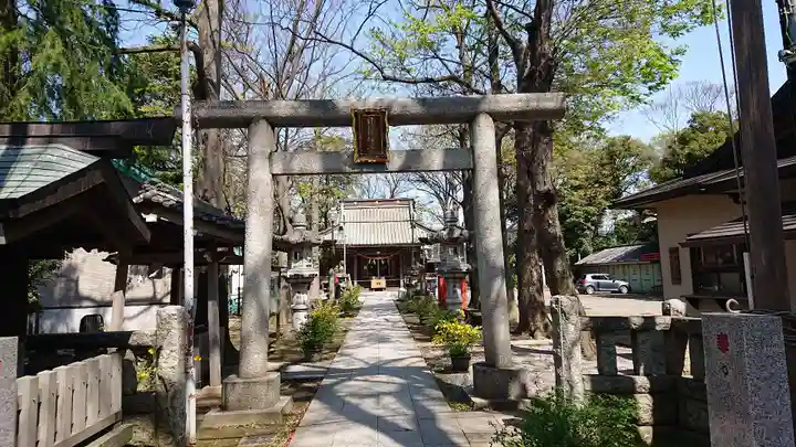 丸子山王日枝神社の鳥居