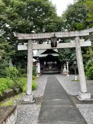 立川熊野神社の鳥居