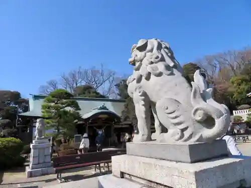 足利織姫神社の狛犬