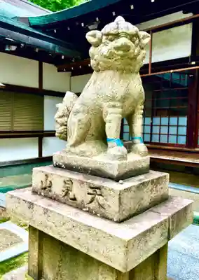 阿麻美許曽神社の狛犬