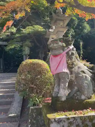 等彌神社の狛犬