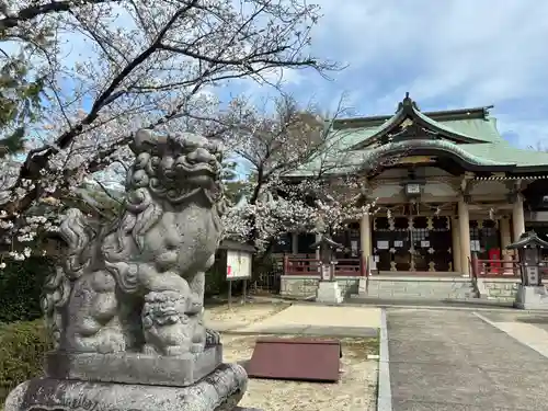 植田八幡宮の狛犬