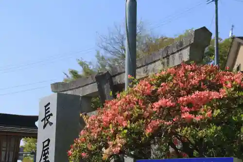 長屋神社の庭園
