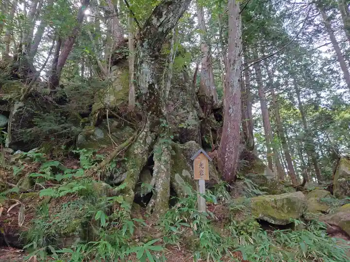 天の岩戸(飛騨一宮水無神社奥宮)の自然