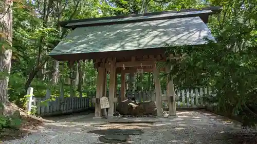 士別神社の手水