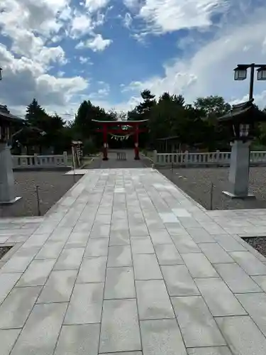 美瑛神社の庭園