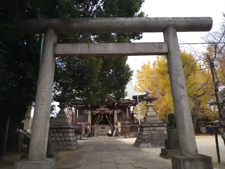 諏訪神社の鳥居