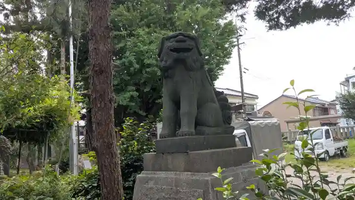 大木白山社の狛犬