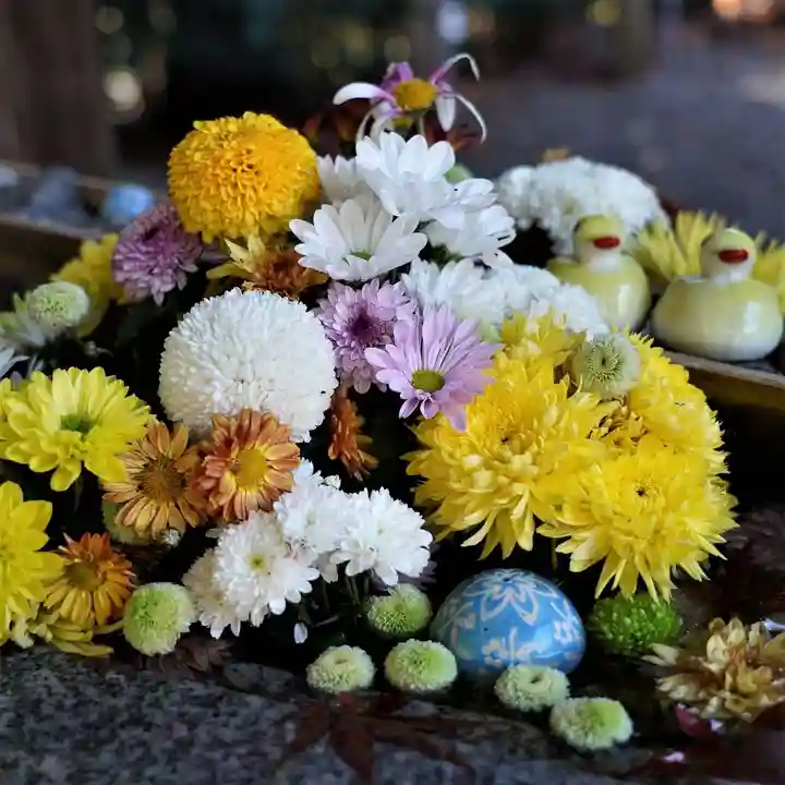 滑川神社 - 仕事と子どもの守り神の手水舎