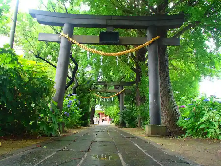 越谷香取神社の鳥居