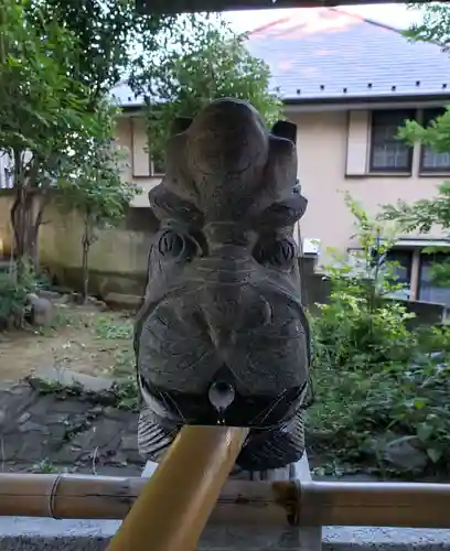 中野氷川神社の手水舎