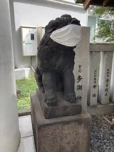 築土神社の狛犬