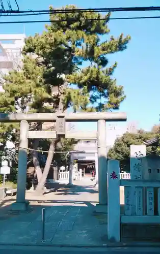 竹塚神社の鳥居