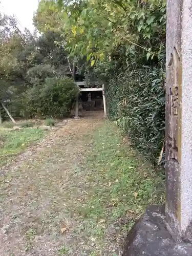 神明社（鹿乗町）の鳥居