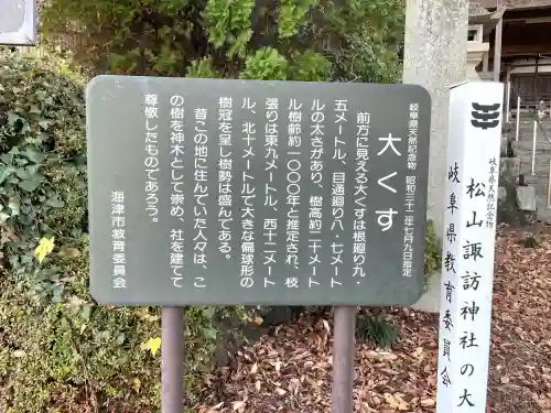 松山諏訪神社(岐阜県)