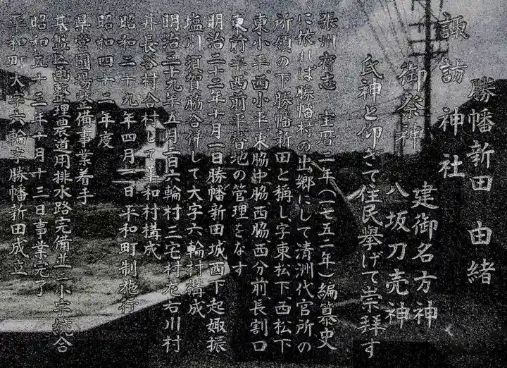 諏訪社(勝幡)の歴史