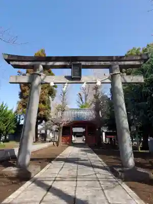諏訪神社の鳥居