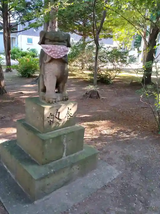 北広島市総鎮守 廣島神社の狛犬