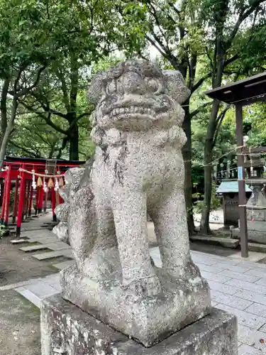 蜂田神社の狛犬