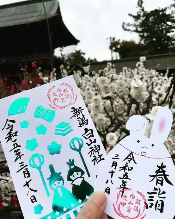 白山神社の御朱印