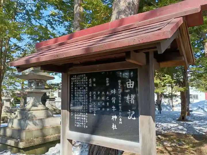 妹背牛神社の歴史