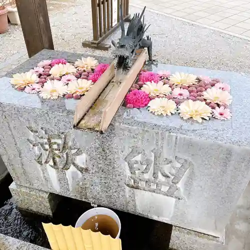 川越八幡宮の手水