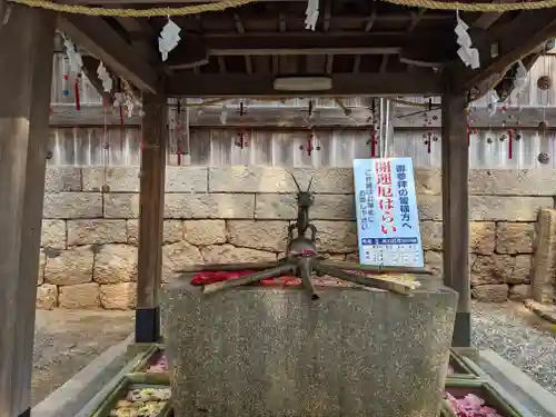 山﨑八幡宮の手水舎