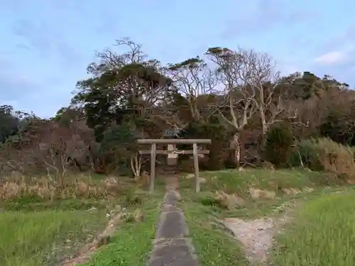 川田神社の鳥居