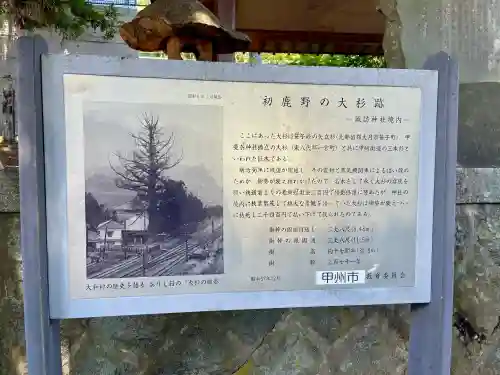 初鹿野諏訪神社(山梨県)